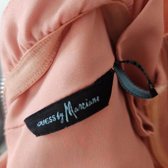 Guess by Marciano Ombre Coral Faux Leopard Print Afternoon Cocktail Dress - Picture 8 of 10